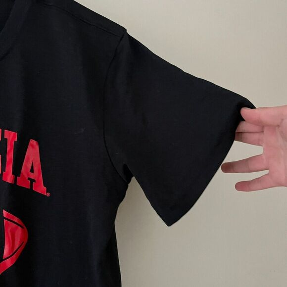 The Nike Tee Mens Black Athletic Cut Graphic Tee S UGA Georgia Bulldogs College - Picture 4 of 5